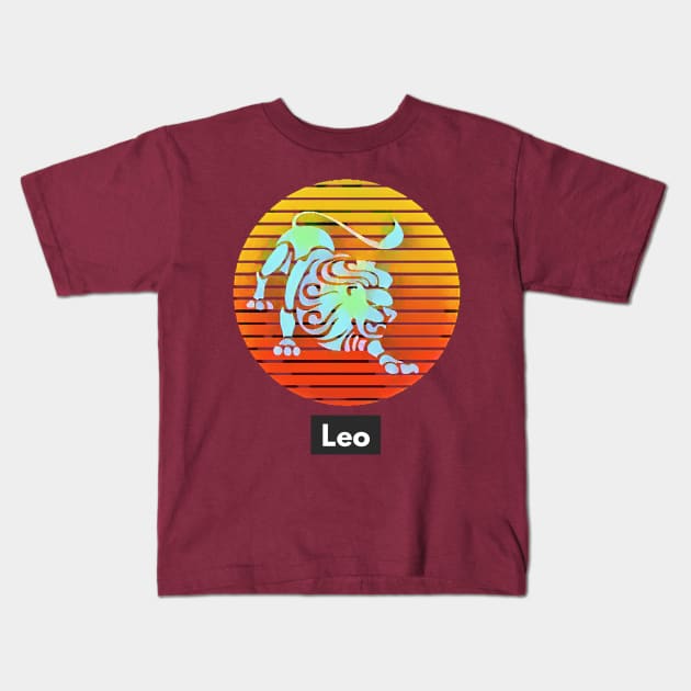 LEO (zodiac birthday) Kids T-Shirt by PersianFMts